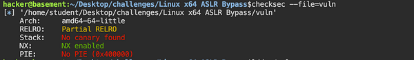 Linux x64 ASLR Bypass