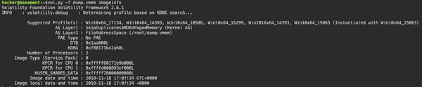 Memory Analysis for Process Injection